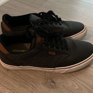 Black/ grey and brown vans